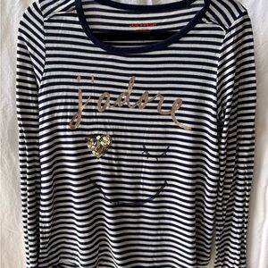 Joe Fresh Navy Striped Kids Shirt